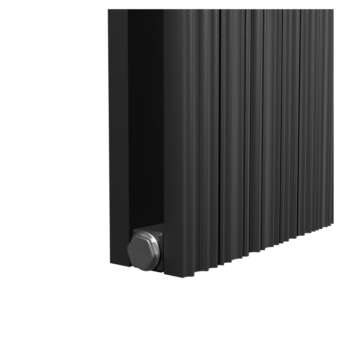 Vipera Mares Dubbele Designradiator – Mat Zwart – 37,5 x 180 cm – 1477 W