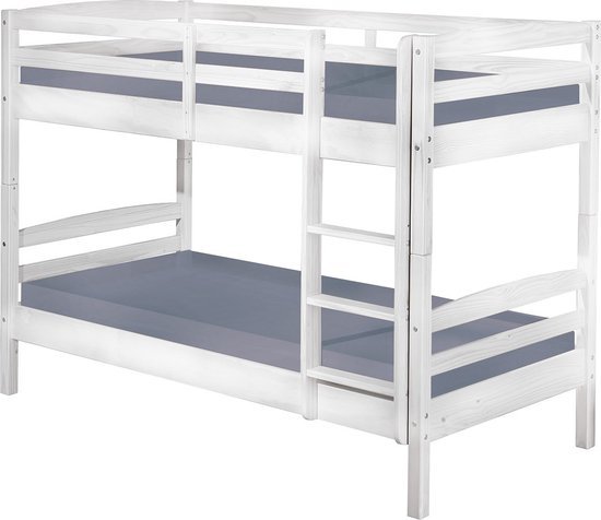 Interlink David Stapelbed 90 x 200 cm – White Wash Hout