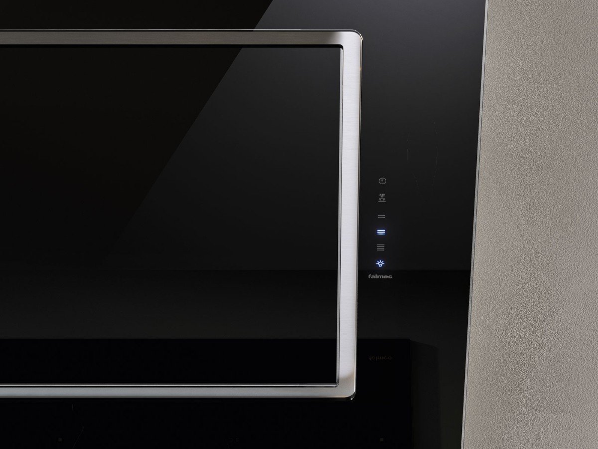 Falmec Quasar QUAS90W3 Wandafzuigkap 90 cm – Grijs Glas