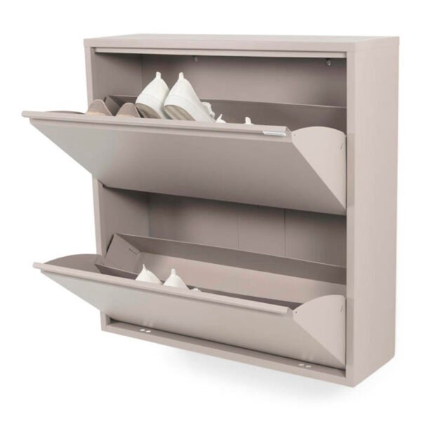 Spinder Design Billy 2 Schoenenkast – Silky Taupe – 12 Paar