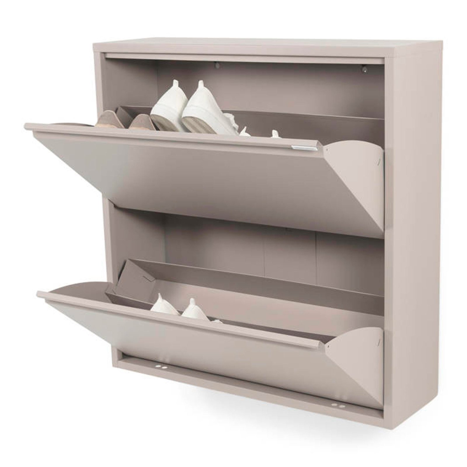 Spinder Design Billy 2 Schoenenkast – Silky Taupe – 12 Paar