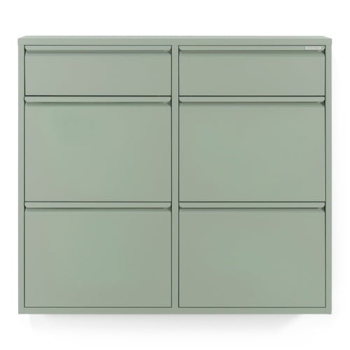 Spinder Design Billy 6 Schoenenkast – Dusty Green – 8 Paar