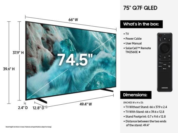 Samsung QE75Q7FA 75 inch 4K QLED Smart TV (2025)